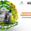 La campagne "Pratiquer le végétalisme avec les rhinocéros" a lieu à HCM-Ville