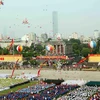 Meeting, parade militaire et défilé en l'honneur de la Fête nationale