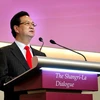 Le Premier ministre Nguyen Tan Dung prononce un discours lors du 12e Dialogue de Shangri-La en 2013 à Singapour. 