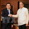 Entretien entre les présidents vietnamien et philippin