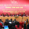 Conférence de presse sur le 12e Congrès national du Parti 
