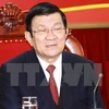 Le président du Vietnam Truong Tan Sang en visite à Long An