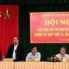 Le vice-PM Nguyên Xuân Phuc rencontre des électeurs de Nam Trà My