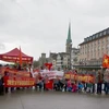 Manifestation en Suisse contre les actes illégaux de la Chine en Mer Orientale