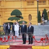 Cérémonie d'accueil officielle du Président américain Barack Obama à Hanoi 