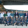 Le président Tran Dai Quang rend visite au régiment de l'armée de l'air 925