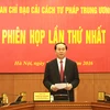 Le président Trân Dai Quang définit les tâches de réforme judiciaire