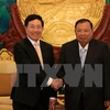 Le vice-PM et ministre des AE Pham Binh Minh en visite officielle au Laos