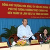 Le vice-Premier ministre Truong Hoa Binh en tournée de travail à An Giang