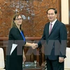 Le président Trân Dai Quang reçoit l'ambassadrice israélienne Meirav Eilon Shahar 