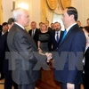 Le président Tran Dai Quang rencontre le gouverneur de Saint-Pétersbourg