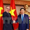Le vice-PM Vuong Dinh Hue reçoit une délégation de l’ERIA