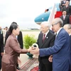 Le secrétaire général du PCV arrive à Phnom Penh pour sa visite d’Etat au Cambodge
