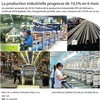 La production industrielle vietnamienne augmenté de 10,5% au 1er semestre
