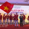 Cérémonie de départ de la délégation vietnamienne aux ASIAD 2018 en Indonésie