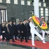 Plusieurs délégations étrangères rendent hommage au président Tran Dai Quang
