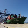 Le port Cai Mep Thi Vai reçoit un porte-conteneurs transportant les marchandises vers les Etats-Unis