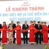 Inauguration de l’usine de transformation de la volaille Viet Avis à Thanh Hoa