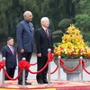 Cérémonie d'accueil du président indien Ram Nath Kovind 