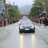 Le convoi transportant le président Kim Jong-un a quitté Dong Dang pour Hanoi