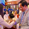 Rencontre des étudiants laotiens et cambodgiens à l'occasion de leur Nouvel An traditionnel