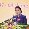 La présidente de l'AN assiste à la réunion du Conseil populaire de la province de Phu Tho