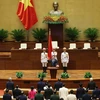 Félicitations du président de l'AN du Laos à son homologue vietnamien 