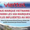 Viettel: Unique marque vietnamienne parmi les 500 marques les plus influentes au monde