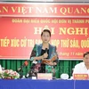 La présidente de l'AN Nguyen Thi Kim Ngan rencontre des électeurs de Can Tho