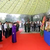 La présidente de l'AN assiste à la cérémonie d'inhumation des restes de martyrs à Tay Ninh