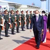 Le président Nguyen Xuan Phuc arrive à Vientiane pour une visite d’amitié officielle au Laos