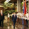 Cérémonie d'accueil en l’honneur du président Nguyen Xuan Phuc à Cuba