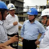 Un ministre inspecte les ouvrages de protection environnementale de Formosa