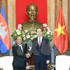 Le président Tran Dai Quang reçoit le président de l’AN cambodgienne