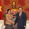 Le vice-président de l’AN Phung Quôc Hiên reçoit le chef de l'Audit de l'État du Laos