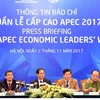Tous les dirigeants de l’APEC participeront à la Semaine de haut rang de l’APEC 2017