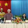Le secrétaire général du Parti en tournée à An Giang