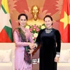 La présidente de l’AN reçoit la conseillère d’État du Myanmar