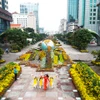 Têt 2019 : préparation de la rue florale Nguyên Huê à Hô Chi Minh-Ville