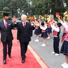 Cérémonie d’accueil officielle en l’honneur du sultan du Brunei Haji Hassanal Bolkiah