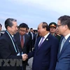 Le Premier minister Nguyen Xuan Phuc rentre de Chine