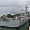 Des navires de la marine américaine en visite dans la ville de Da Nang