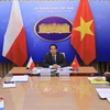 Vietnam-Pologne : consultation politique en ligne au niveau de vice-ministres 