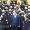 Le président Nguyen Xuan Phuc rencontre des anciens combattants de la piste maritime Ho Chi Minh