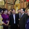 Le président rencontre les délégués de l'Association générale de l'agriculture et du développement rural du Vietnam