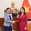 La vice-ministre des AE Nguyen Minh Hang reçoit la maire adjointe de la ville chinoise de Chongqing