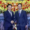 Vo Van Thuong reçoit le vice-PM et ministre des AE du Laos