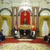 Le président Vo Van Thuong reçoit la présidente de l'Assemblée nationale cambodgienne