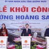 Le président Vo Van Thuong à la cérémoinie d’annonce du plan d’aménagement de Quang Ngai