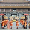 La cérémonie "Ban Soc" de la dynastie des Nguyên reconstituée à l’ouverture du Festival de Huê 2024